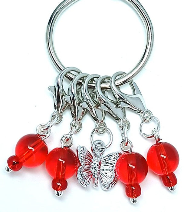 Charm - Butterfly Red