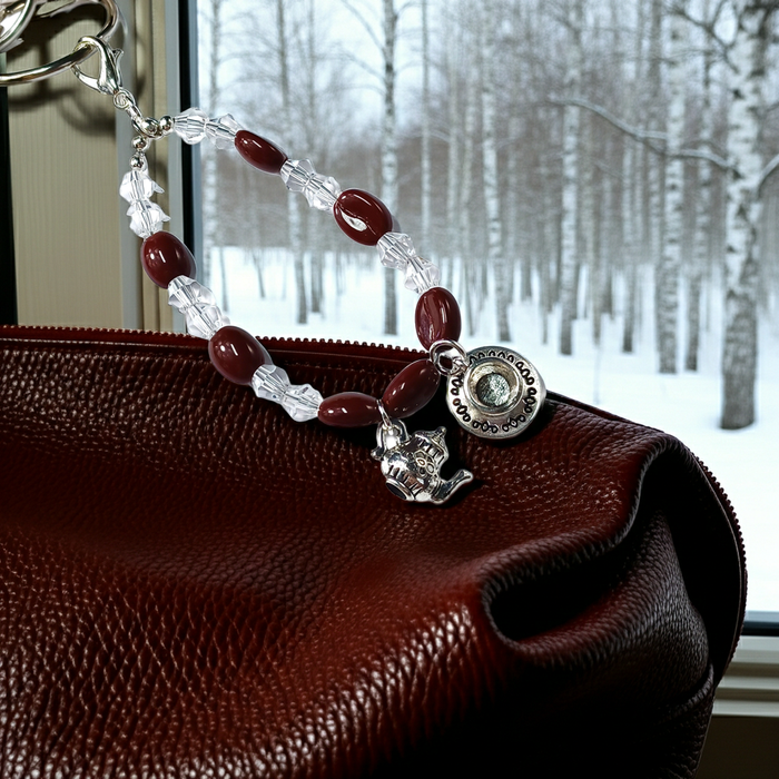 MikieLou Bag Charm Suncatcher - Coffee