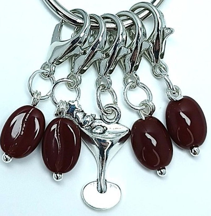 Charm - Espresso Martini Stitch Markers