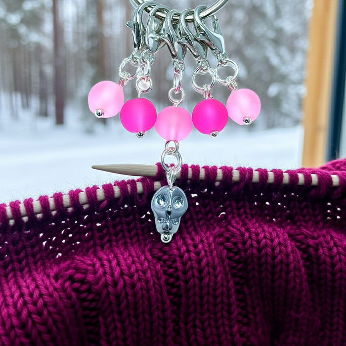 Skull Charm - Pink