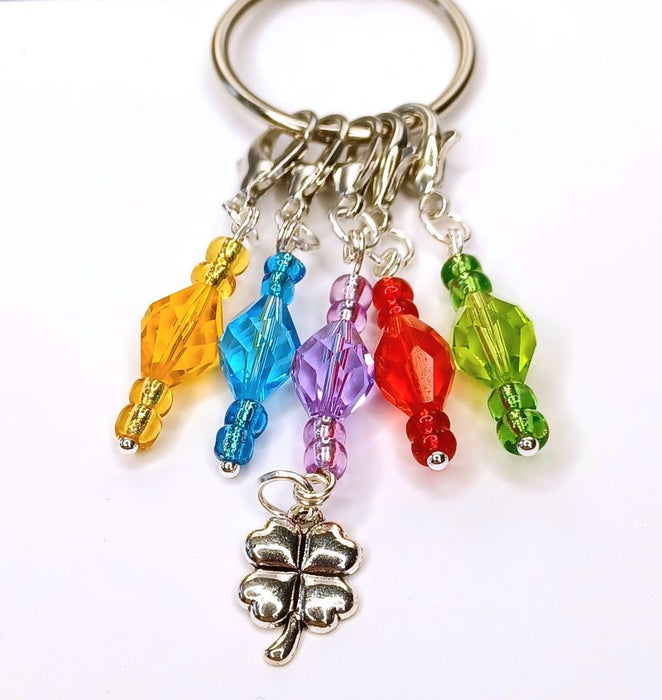 Fine Crystal Choose A Charm Rainbow Stitch Markers