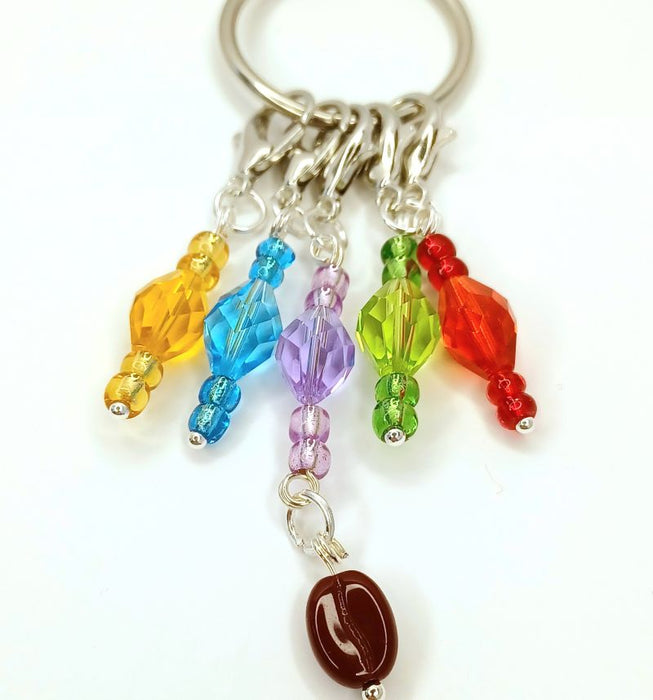 Fine Crystal Choose A Charm Rainbow Stitch Markers
