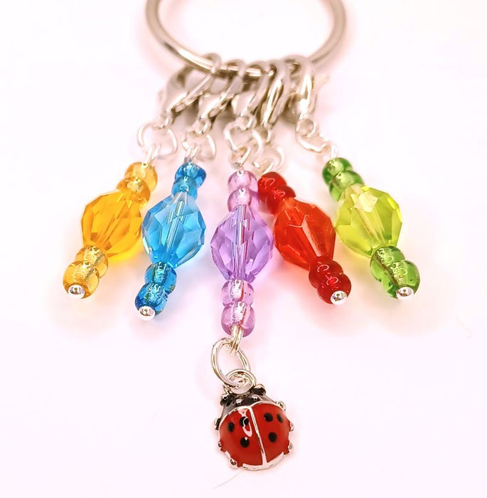 Fine Crystal Choose A Charm Rainbow Stitch Markers
