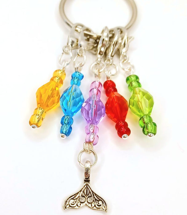 Fine Crystal Choose A Charm Rainbow Stitch Markers