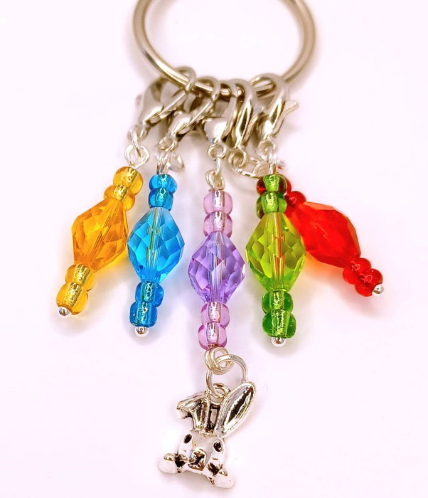 Fine Crystal Choose A Charm Rainbow Stitch Markers