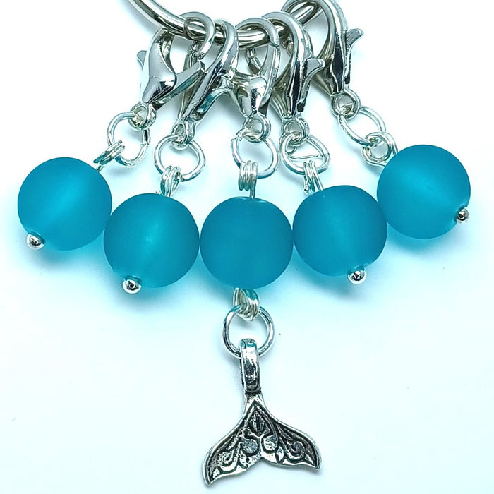 Mermaid Tail Charm - Frosted Blue
