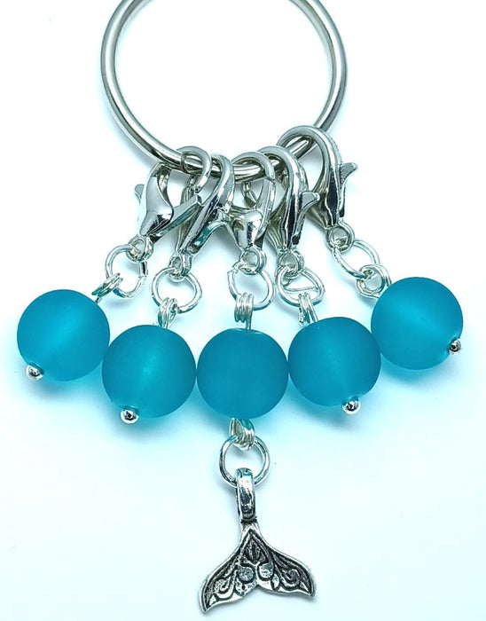 Mermaid Tail Charm - Frosted Blue