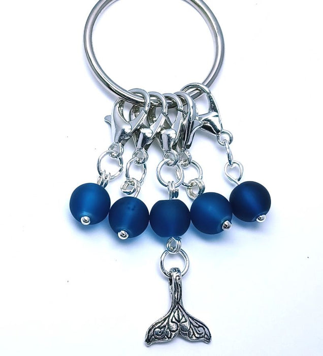 Mermaid Tail Charm - Frosted Navy