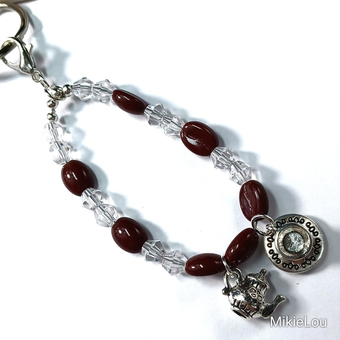 MikieLou Bag Charm Suncatcher - Coffee