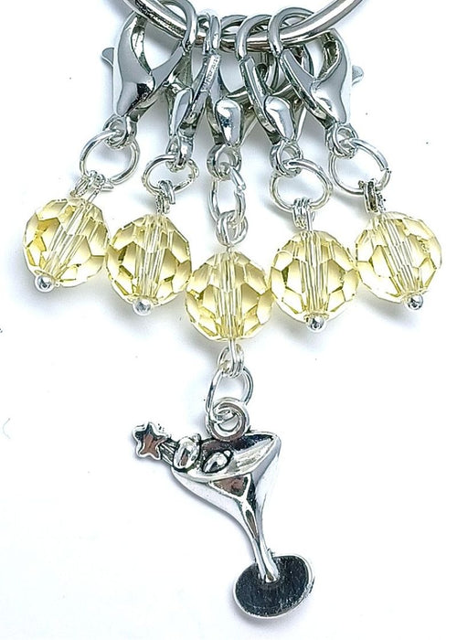 Charm - Martini Cocktail Yellow Crystals