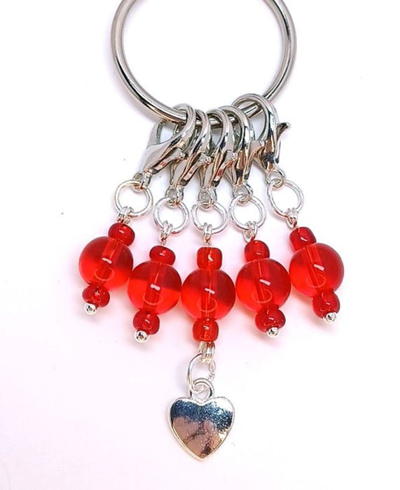 Heart Charm - Red