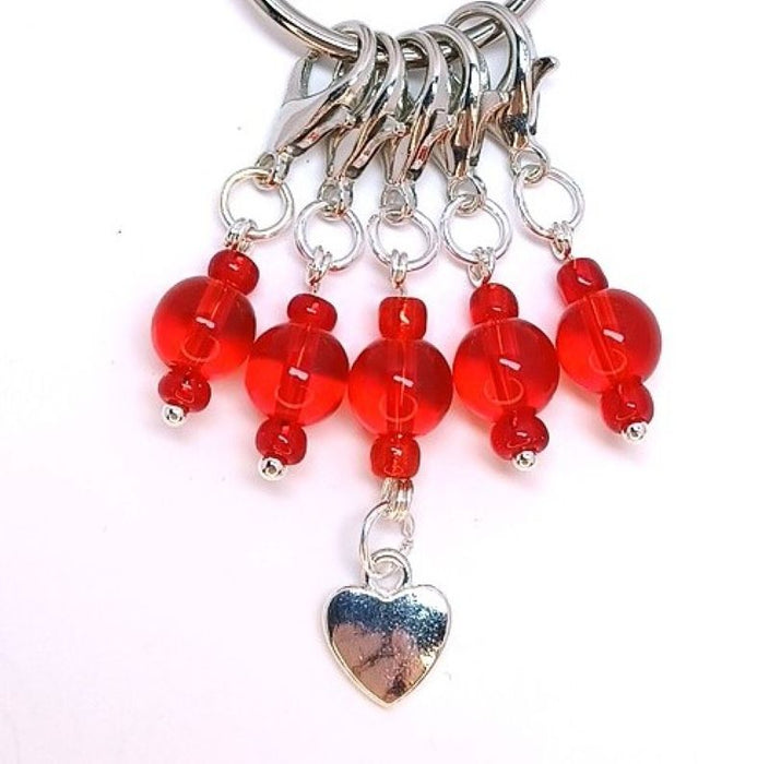 Heart Charm - Red
