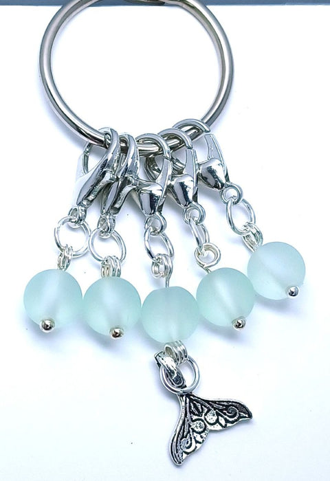 Mermaid Tail Charm - Frosted Seafoam