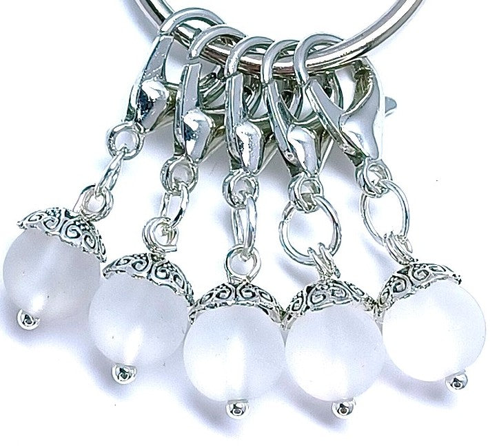 Silver Caps - Frosted White