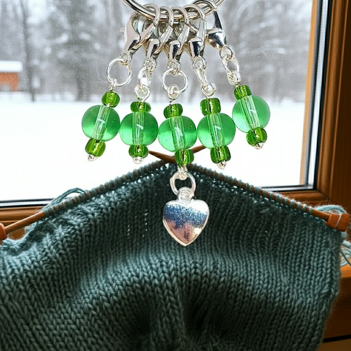 Heart Charm - Green
