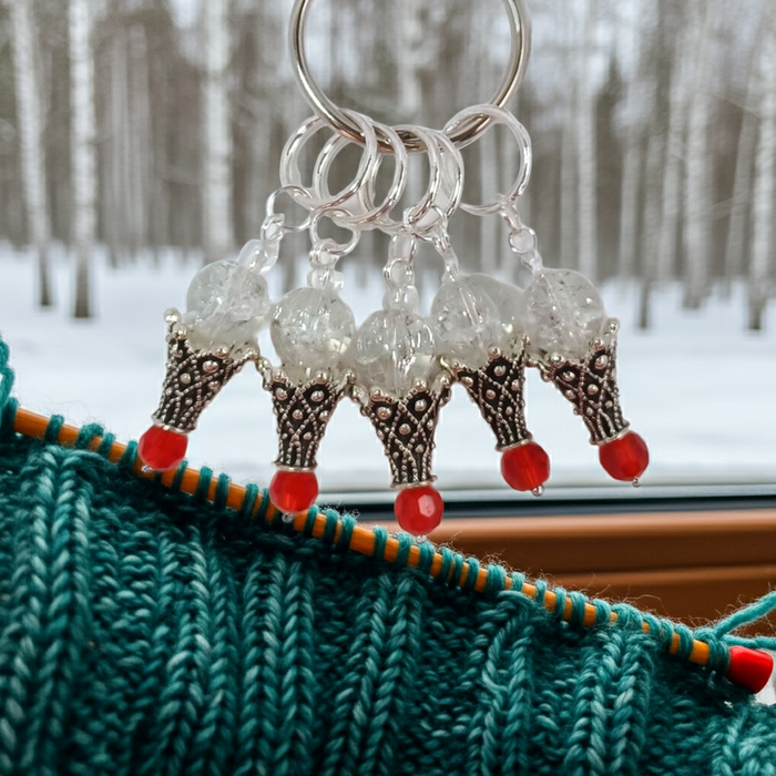 Holiday - Red & Clear Harlequin