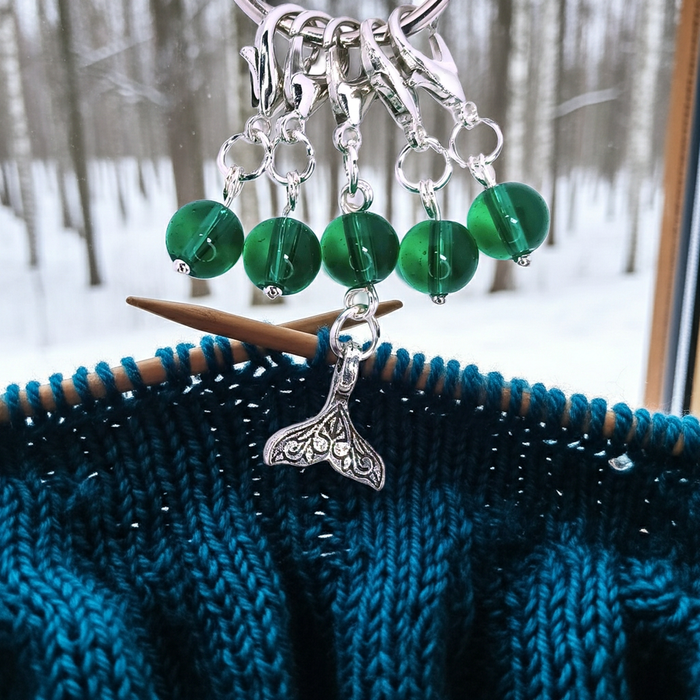 Mermaid Tail Charm - Green